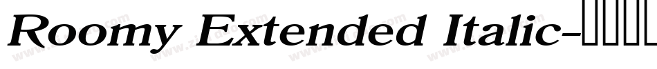 Roomy Extended Italic字体转换